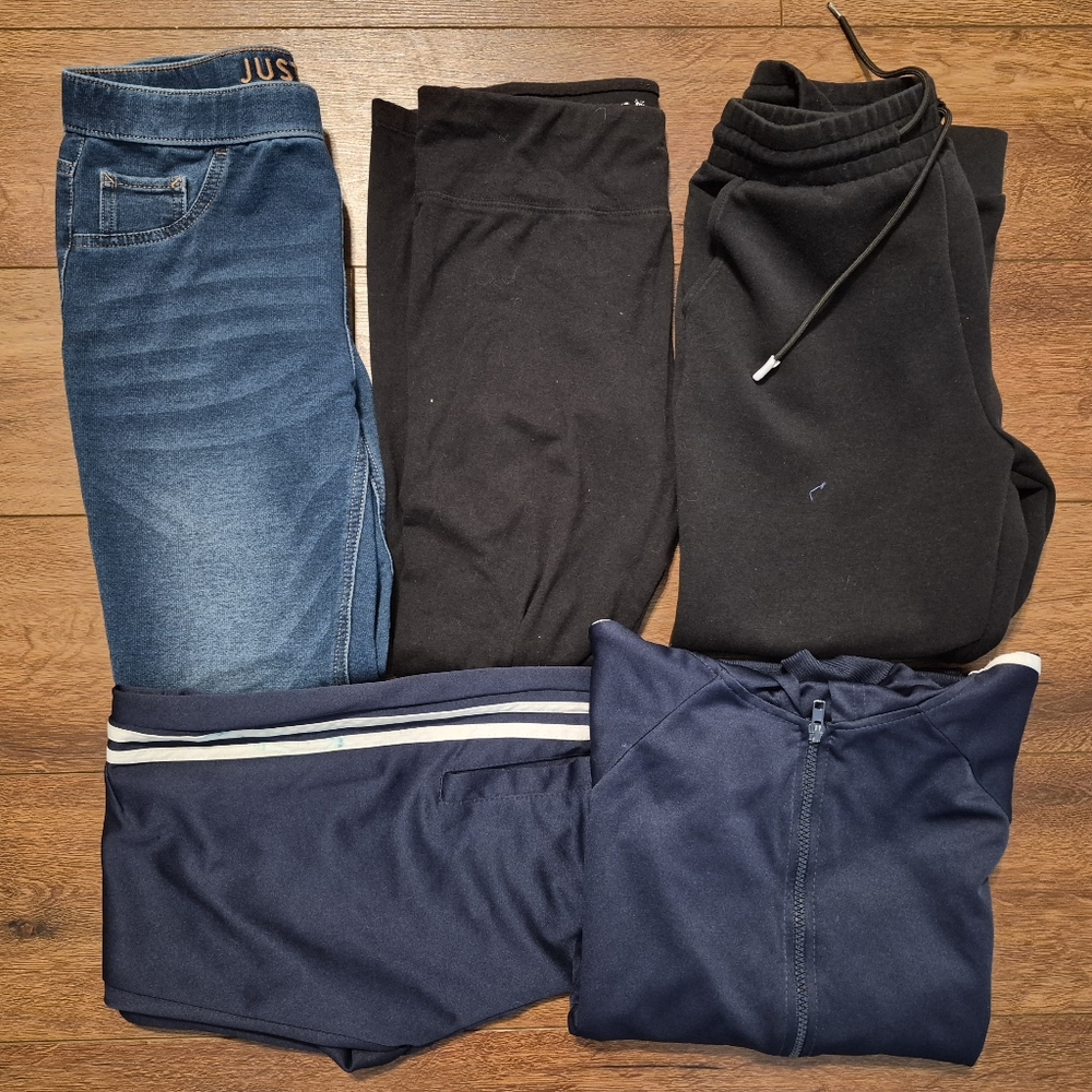 Girls sz 14 Pants Bundle 5 Items Jeans Leggings Joggers Set